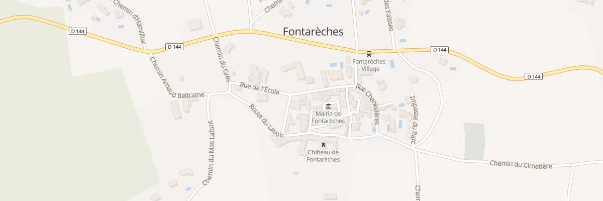 Plan du 5027 Le Village à Fontarèches
