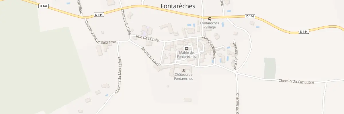 Plan du 5025 Le Village à Fontarèches