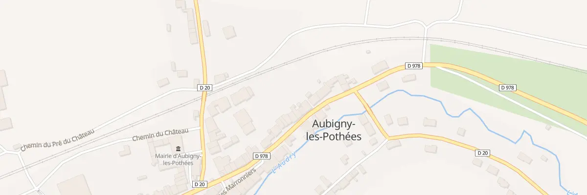 Plan du 14 Rue Saint Remi à Aubigny-les-Pothées