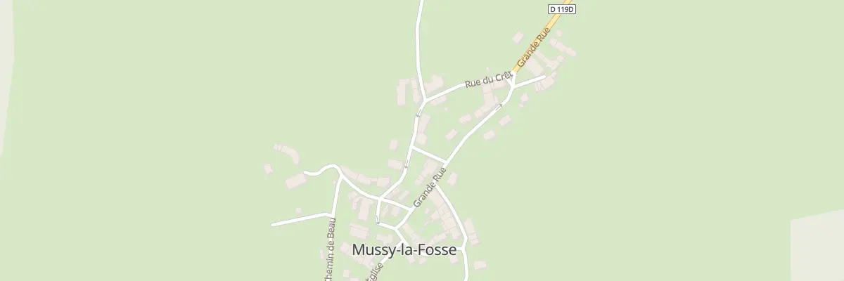 Plan du 6 Rue du Crêt à Mussy-la-Fosse