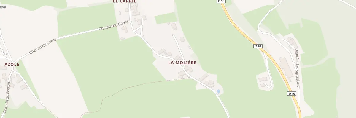Plan du 185 Rte de la Molière à Propières