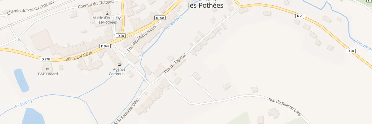 Plan du 6 Rue du Tapecul à Aubigny-les-Pothées