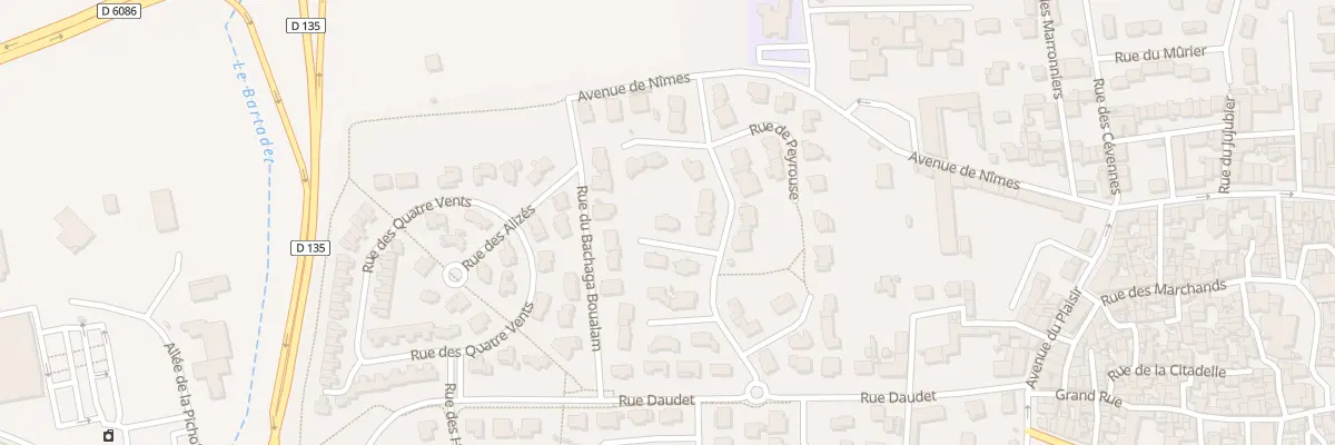 Plan du 25 Rue de Peyrouse à Marguerittes