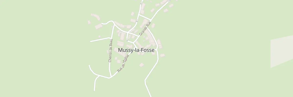 Plan du 11 Rte de la Montagne à Mussy-la-Fosse