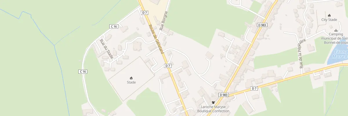 Plan du 176 Rte de Genelard à Mornay