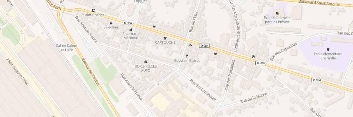 Plan du 23 Rue de l’Yser au Creusot