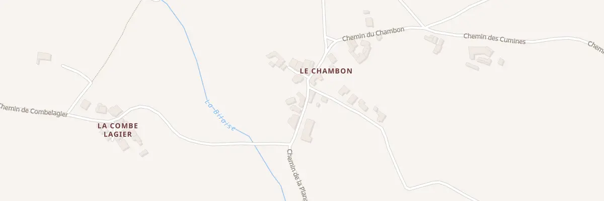 Plan du 75 Che du Chambon à Grammond