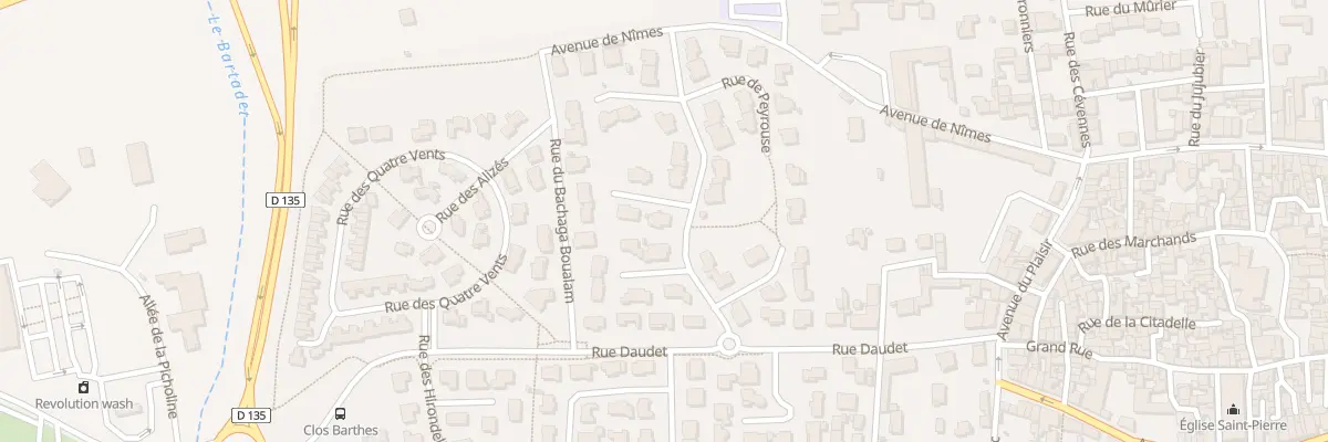 Plan du 15 Rue de Peyrouse à Marguerittes