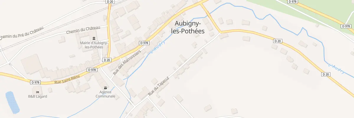 Plan du 5034 Le Tapecu à Aubigny-les-Pothées