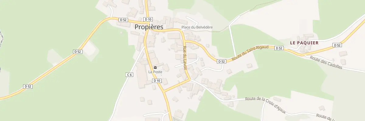 Plan du 5041A Le Bourg à Propières