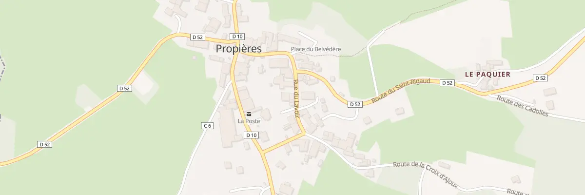 Plan du 5041 Le Bourg à Propières