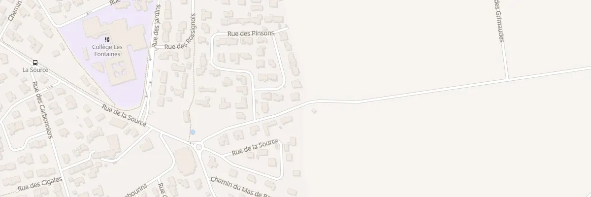 Plan du 6 Rue des Aigrettes à Bouillargues