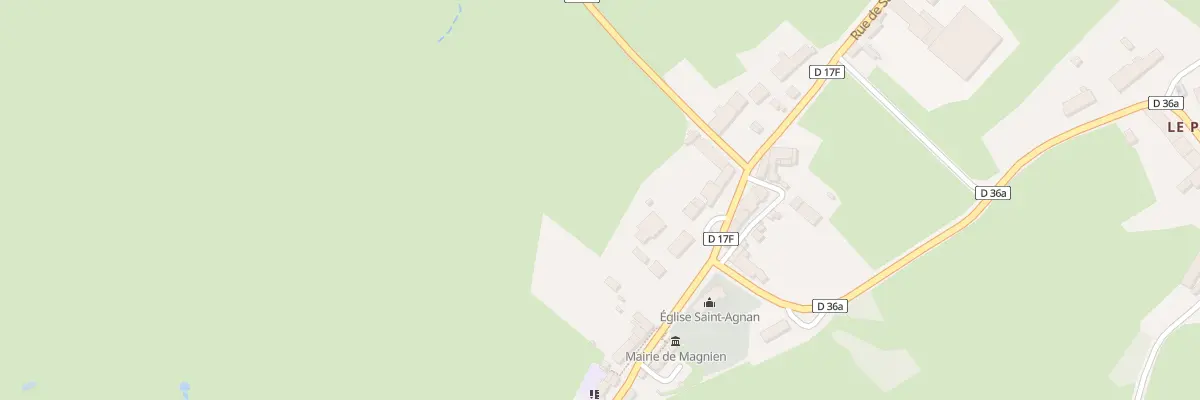 Plan du 1 Pl de la Bascule à Magnien