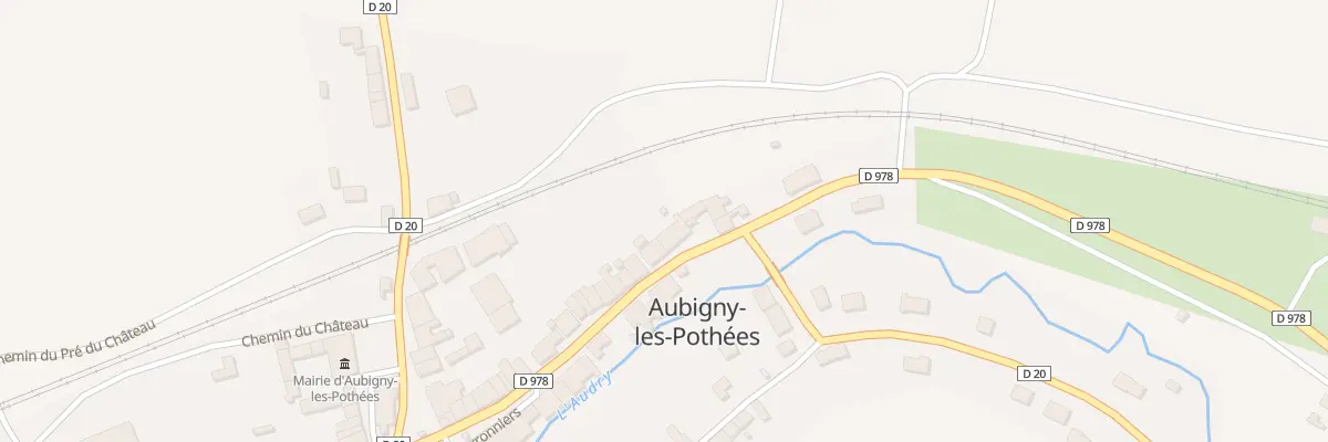 Plan du 8 Rue Saint Remi à Aubigny-les-Pothées