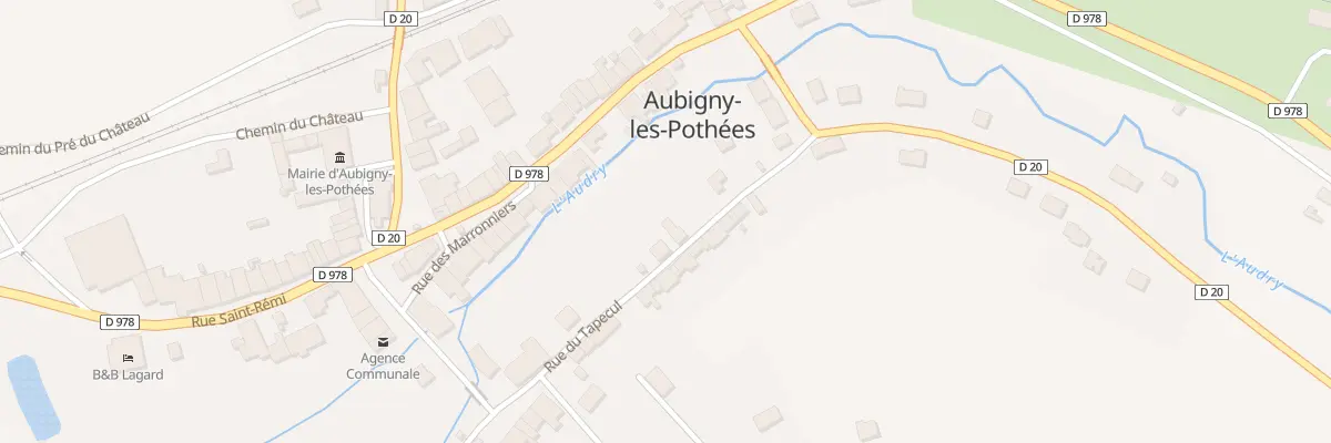 Plan du 7 Rue du Tapecul à Aubigny-les-Pothées