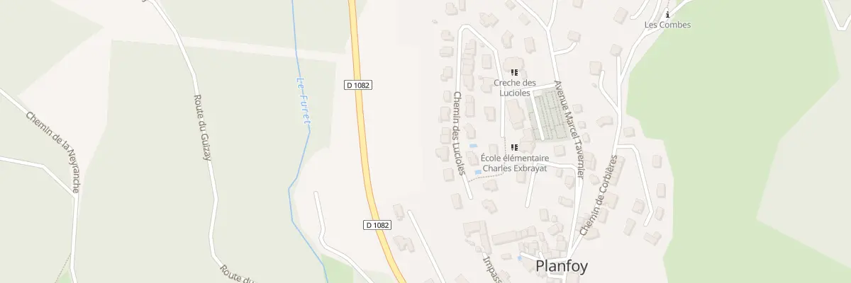 Plan du 290 Che des Lucioles à Planfoy