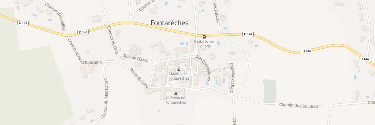Plan du 5015 Le Village à Fontarèches