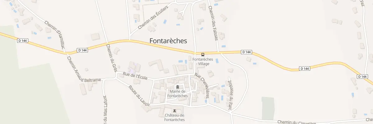 Plan du 5032 Le Gres à Fontarèches