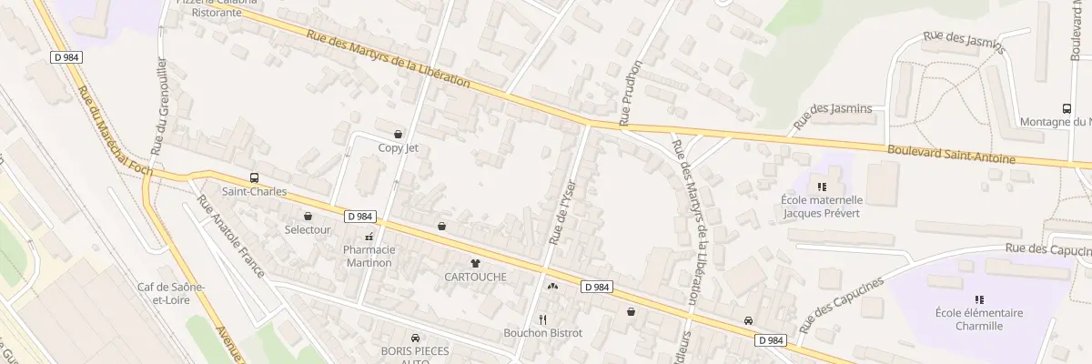 Plan du 43 Rue de l’Yser au Creusot
