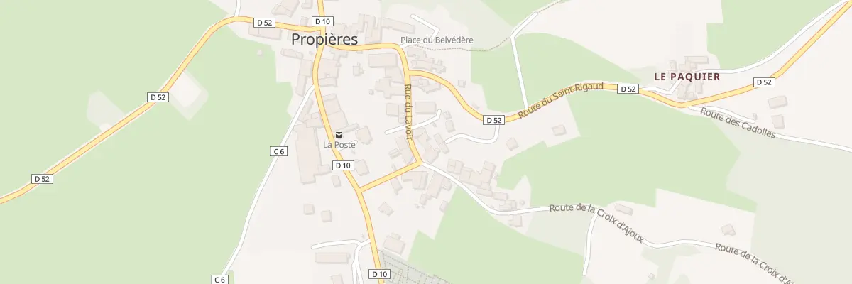 Plan du 79 Rue du Lavoir à Propières