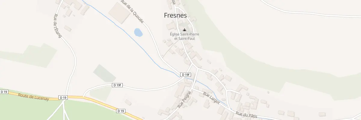 Plan du 1 Sen de la Corvée à Fresnes