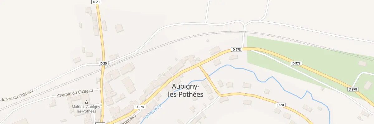 Plan du 6 Rue Saint Remi à Aubigny-les-Pothées
