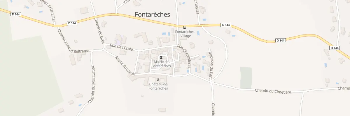 Plan du 5012 Le Village à Fontarèches