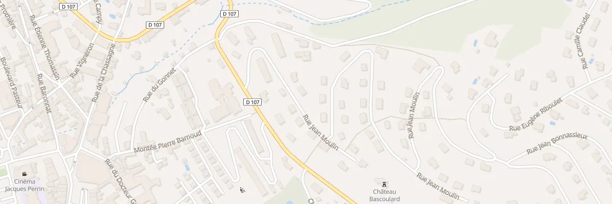 Plan du 15 Rue JEAN MOULIN à Tarare