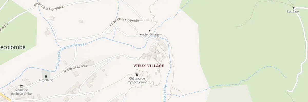 Plan du 255 Rle du Vieux Village à Rochecolombe