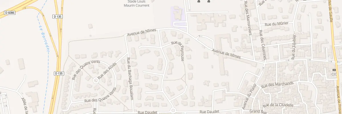 Plan du 22 Rue de Peyrouse à Marguerittes