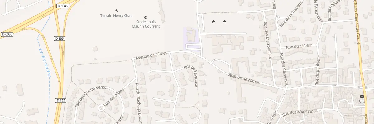 Plan du 40 Rue de Peyrouse à Marguerittes