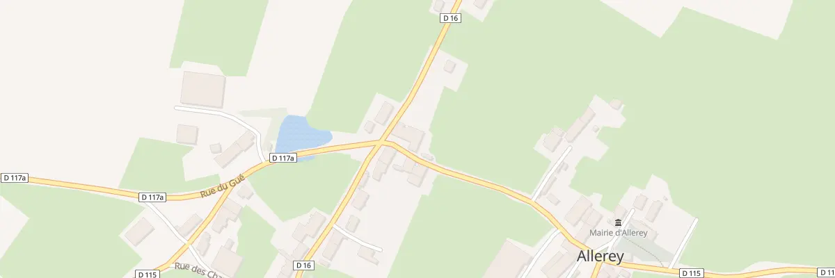Plan du 10 Rue de la Grange à la Dime à Allerey