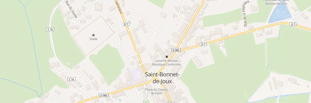 Plan du 222 Pl du Champ de Foire à Saint-Bonnet-de-Joux
