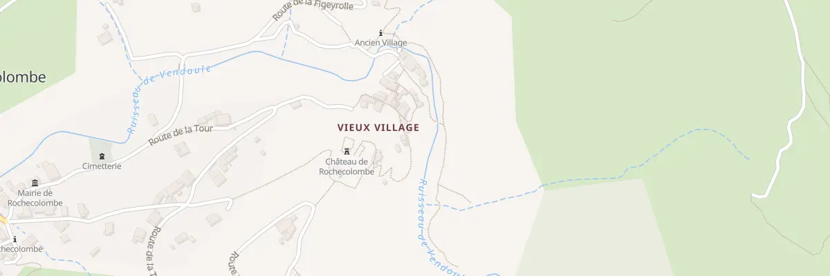 Plan du 25 Imp du Vieux Village à Rochecolombe