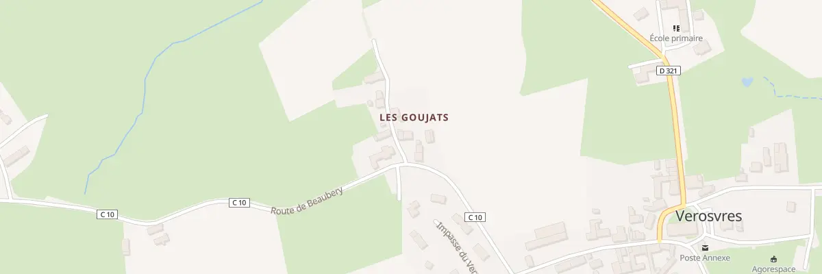 Plan du 5041 Les Goujats à Verosvres