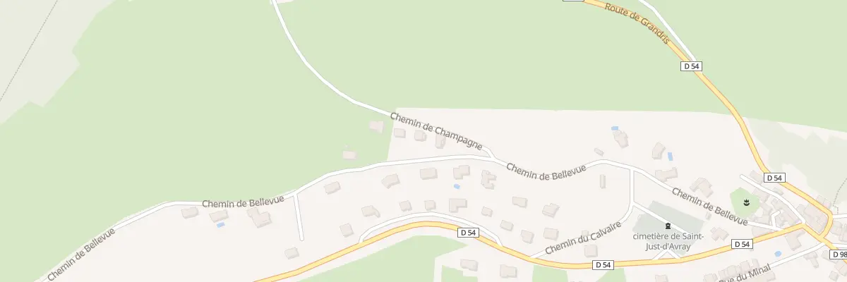 Plan du 88 Che de Champagne à Saint-Just-d’Avray