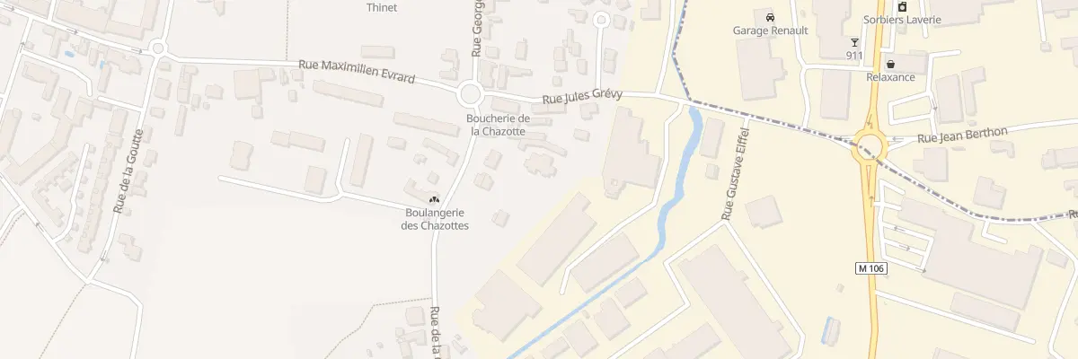 Plan du 9 Rue de la Chazotte à La Talaudière
