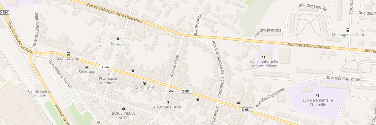 Plan du 44 Rue de l’Yser au Creusot