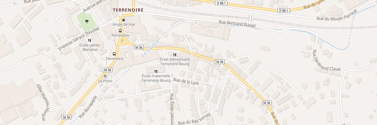 Plan du 12B Rue du Col Fabien à Saint-Étienne