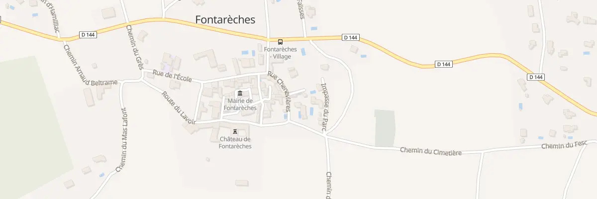 Plan du 5034 Chenevieres à Fontarèches