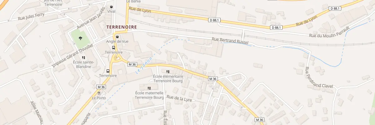 Plan du 17 Rue du Col Fabien à Saint-Étienne