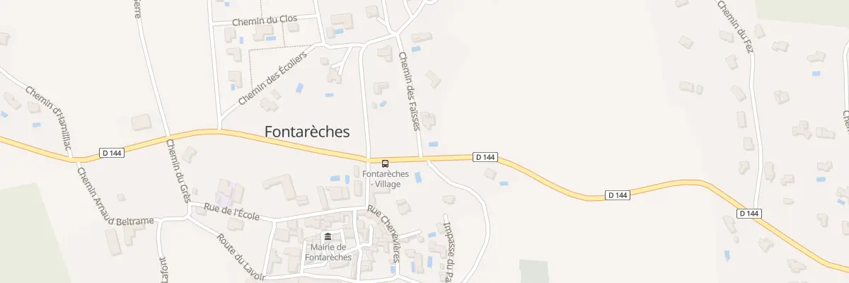 Plan du 5085 Les Hors à Fontarèches
