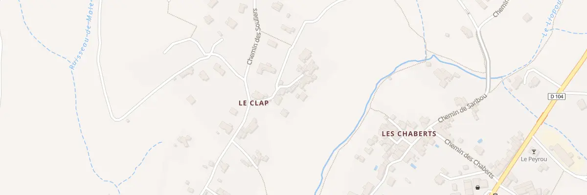 Plan du 10 Le Clap à Vesseaux