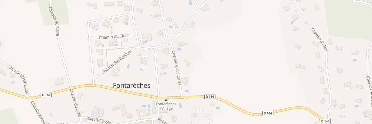 Plan du 6086 Les Hors à Fontarèches