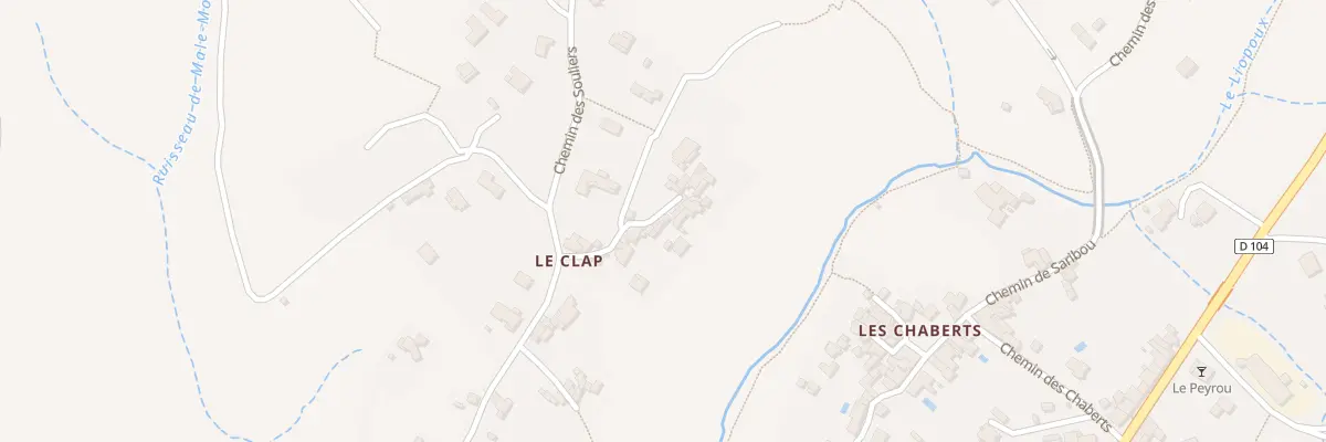 Plan du 5038 Le Clap à Vesseaux