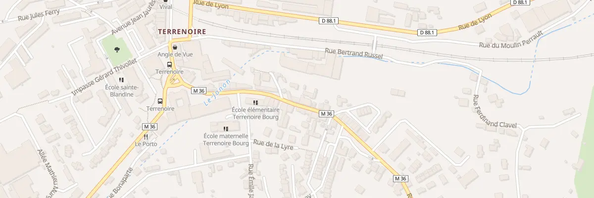 Plan du 19 Rue du Col Fabien à Saint-Étienne
