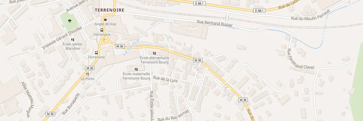 Plan du 16 Rue du Col Fabien à Saint-Étienne