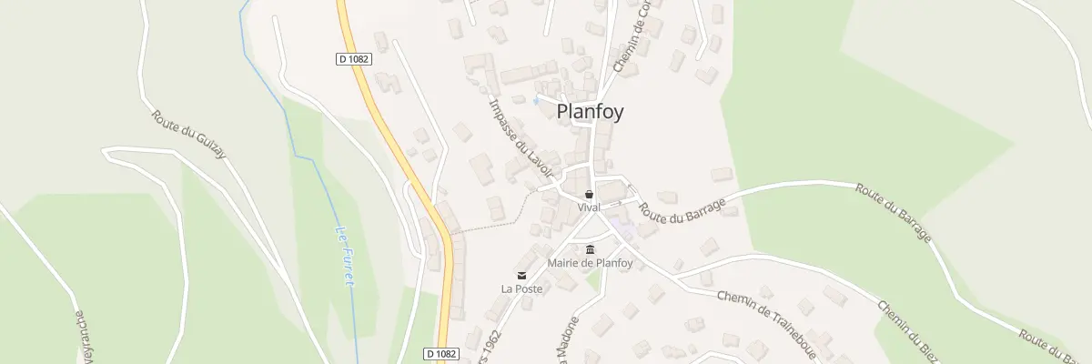 Plan du 12 Pl du Lavoir à Planfoy