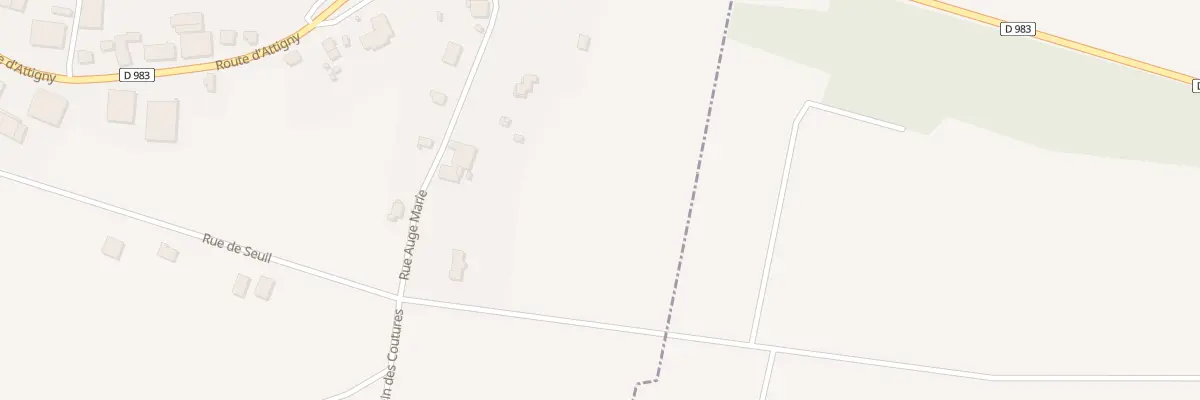 Plan du 13 Rue Auge Marie à Thugny-Trugny