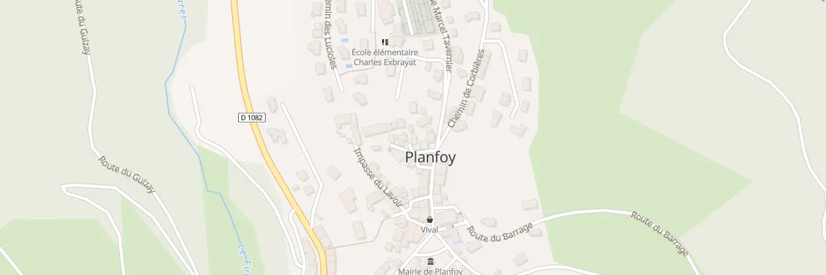 Plan du 20 Rue des Passementiers à Planfoy